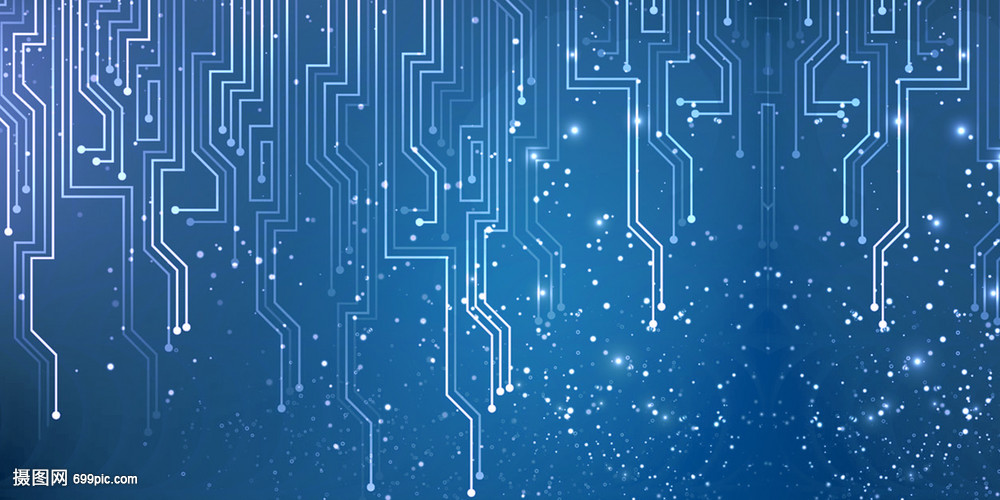 藍(lán)色科技感線條 未來視覺與科技的融合